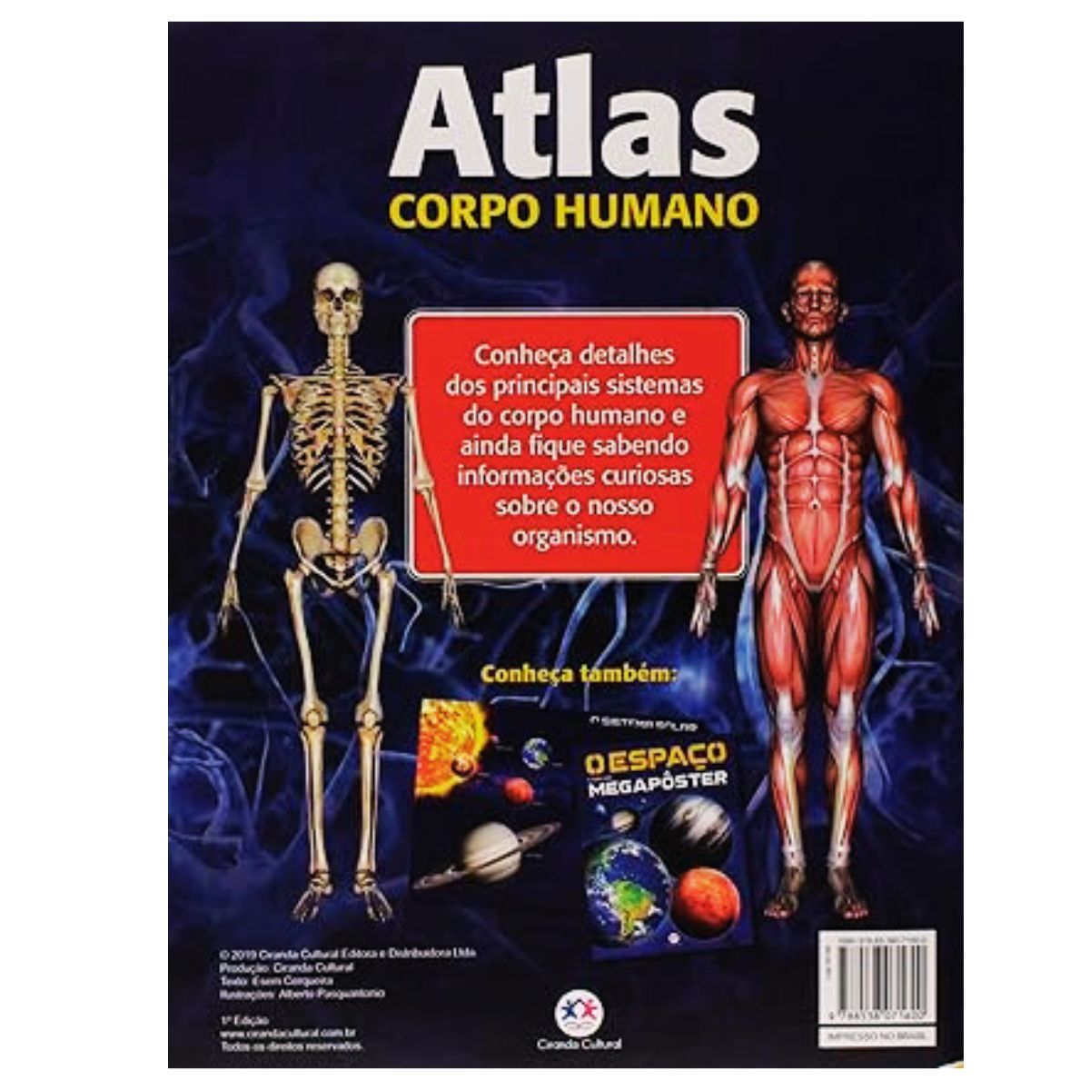 Livro Atlas Corpo Humano - Ciranda Cultural Livro Atlas Corpo Humano - Ciranda Cultural